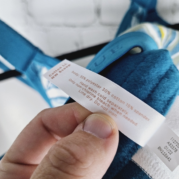 CACIQUE | leaf palm tree tropical pattern wireless bra - Picture 7 of 8